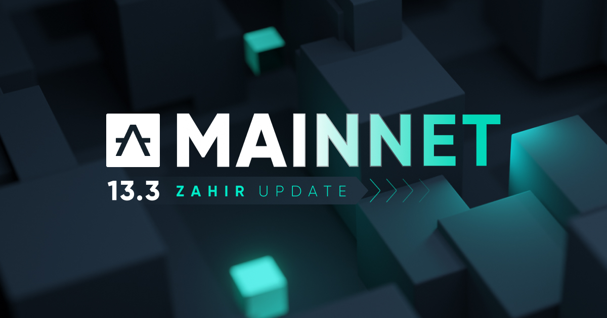 💥 Mainnet 13.3 Zahir Update is live! With Mainnet 13.3 Zahir, transactions are 10x cheaper–and the network is ready for high-frequency usage! Overall, the team has been working diligently to: 👉 Deliver cost-effective, high-frequency network usage; 👉 Substantially enhance…