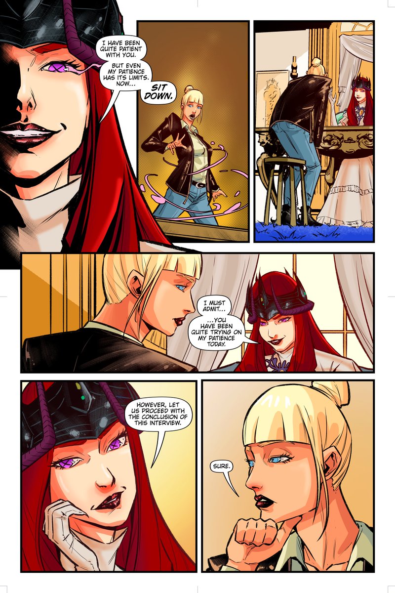 Crescentverse's tweet photo. CHP.1: The Interview-PG 40-42 Part 2 Please consider a retweet! Spread the word!
Links: https://t.co/qG3240JOhm
#crescentfire #maidchronicles #Comic #Clarity #Webcomic #Nithari #Madeline #art #voiceactors #indiecomics #demongirl #maid https://t.co/gDXlEJWfI0