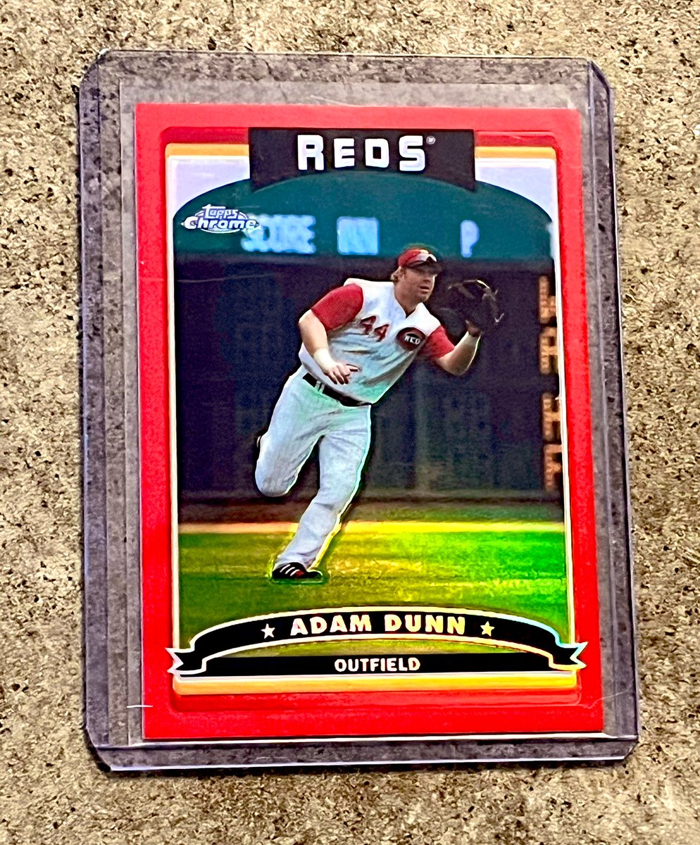 Super hard to find 2006 Adam Dunn red refractor just arrived. Thanks @frank_lubatti