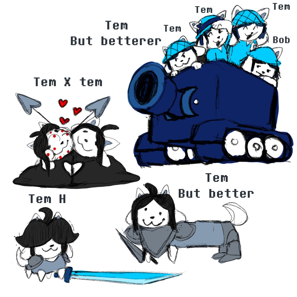 The tem army for my underswap
#undertale