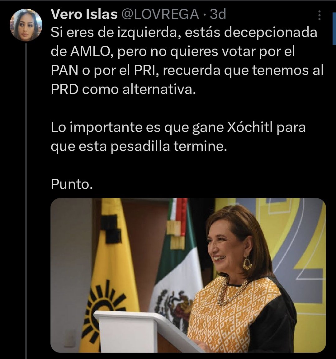 O sea, si no quieren votar por el PRI, voten por el PAN, y si no, por el PRD... El punto es que son la misma chingadera jajajaja

Neta no mmn, pinches deresimios, cada día más básicos.