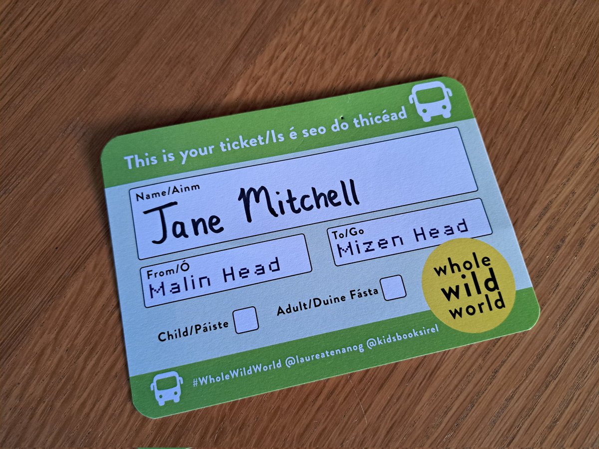 Can't wait to join the fab crew of writers, illustrators and roadies tomorrow on the Whole Wild World <a href="/KidsBooksIrel/">Children's Books Ireland</a> <a href="/LaureatenanOg/">Laureate na nÓg</a> <a href="/PForde123/">Patricia Forde</a>