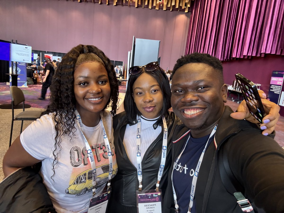 I’m so excited to be in Seattle for Open Source Summit 💃 @Samson_Goddy, @PrincesOluebube and I will be speaking tomorrow😁 If you’ll be at the event, do show up and hear us talk about the growth and impact of open source in Africa. 🔗 sched.co/1aBNy #OSSummit