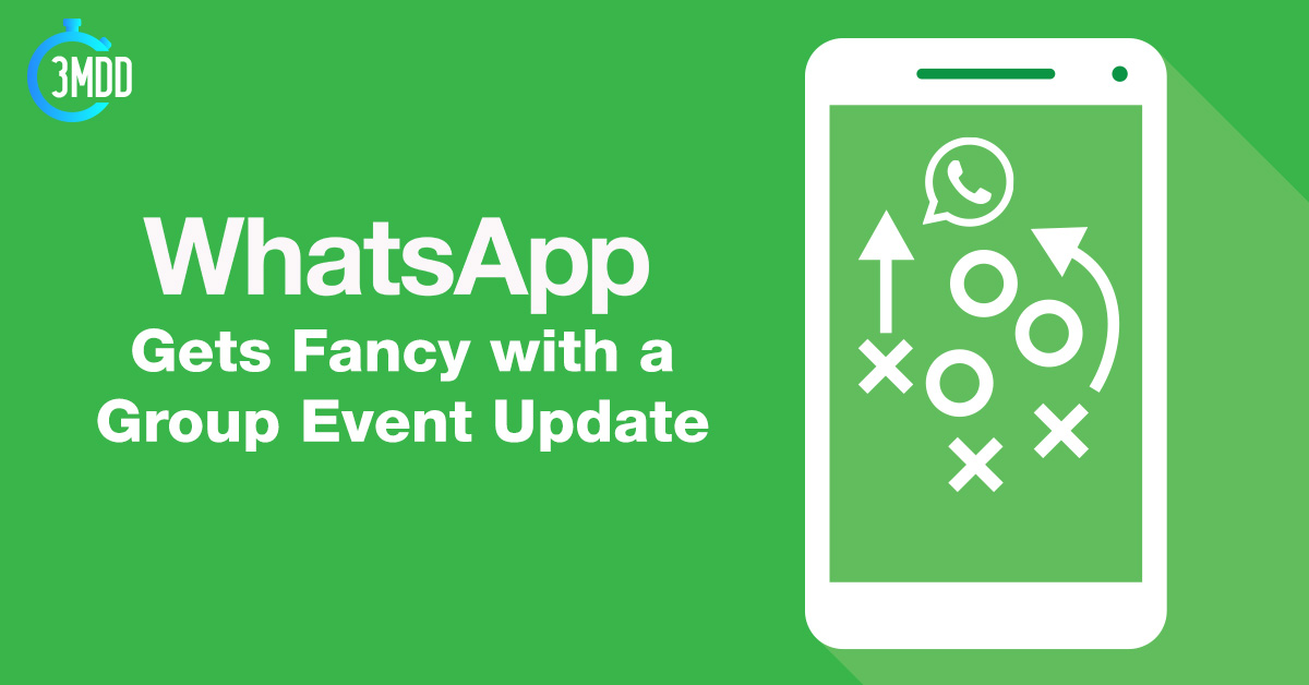 It looks like WhatsApp is keeping up with the Joneses by adding some sparkling new features, including a Group Event option that will make it easier for users to throw a big party and send out invites to all the important people.

3mdd.cc/1HzT3