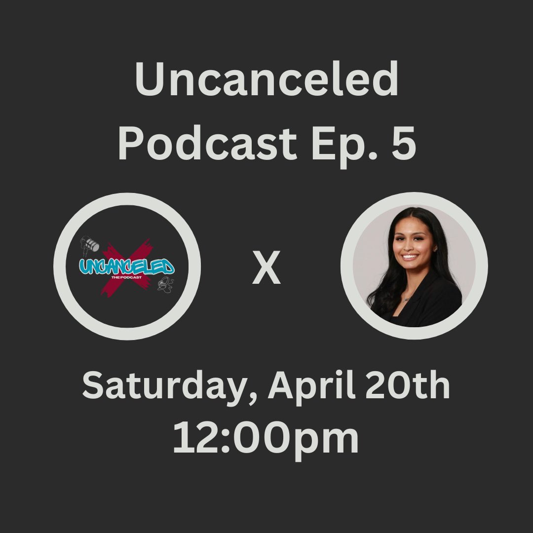 uncanceledX's tweet photo. First Female Guest Jalyss Lyann has some things to say! 

Tune in April 20th ‼️

#uncanceled #podcast #fyp #repost #nyc #philly #comedy #woman https://t.co/SROYpVowGA