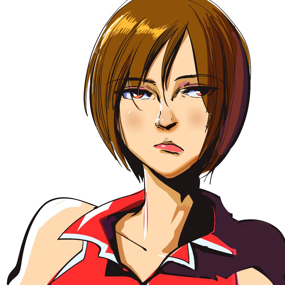meiko (vocaloid) 1girl solo short hair simple background brown hair white background red eyes  illustration images