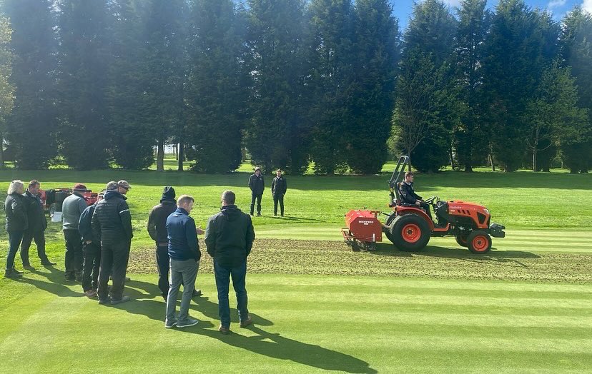 maxstokepark_gc's tweet photo. Greens Renovation Roadshow - was great to have @GeorgeBrownsLtd with us today showcasing their equipment on a Full Green renovation from start to finish on our turf nursery. 

https://t.co/pKAjTWZcW1

⛳️🏌️‍♀️🏌️

#MPGC #MaxstokeParkGC #Warwickshire #golfing #lovegolf #golf https://t.co/5hIJc66jba