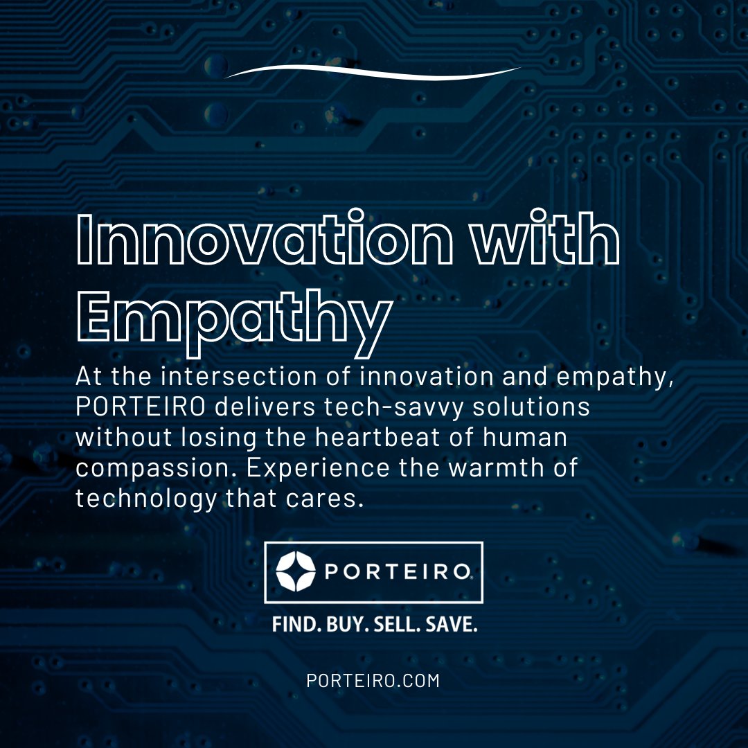 Where technology meets care. Experience the innovative solutions by PORTEIRO, designed with empathy at the core. #TechWithHeart #EmpatheticInnovation #ServiceWithASmile