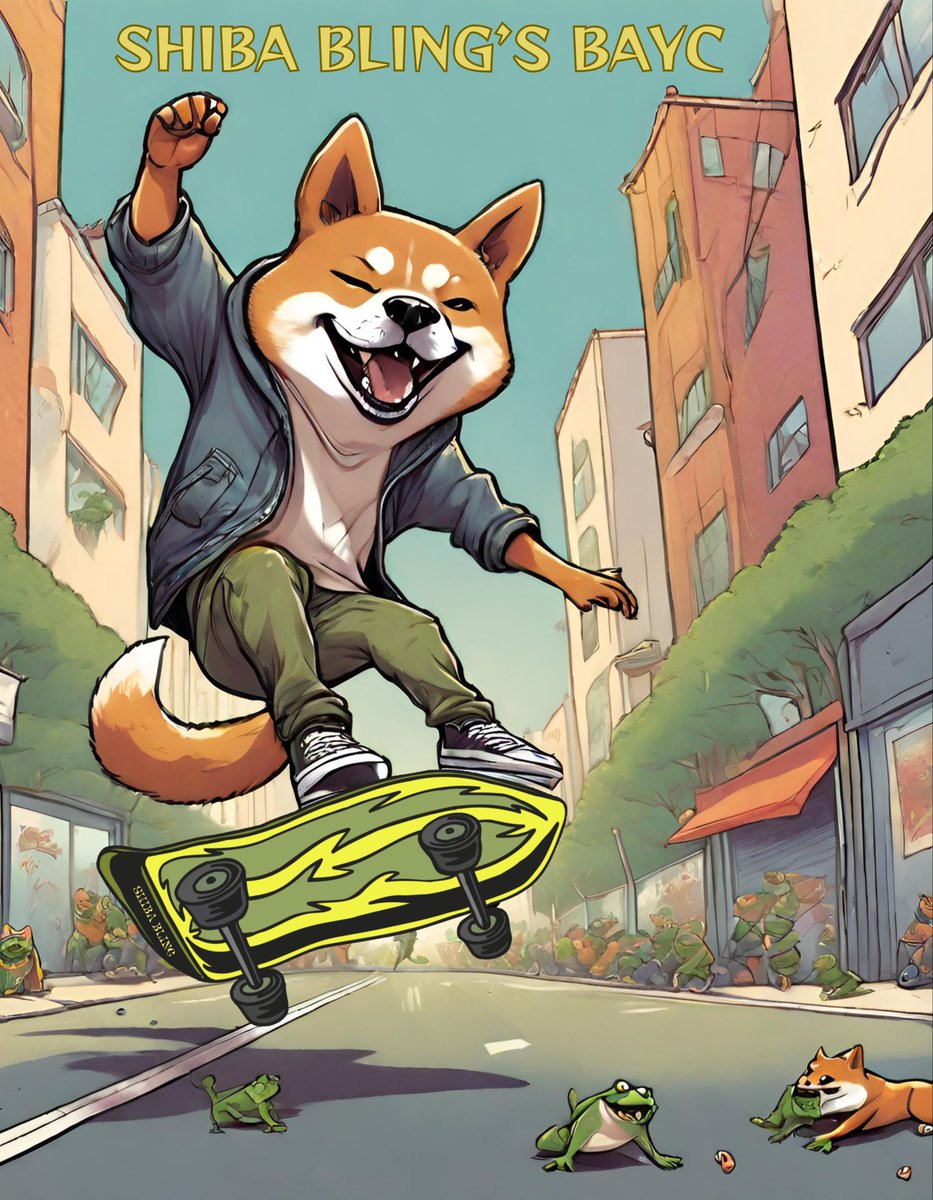 Gearing up to shred the competition with Shiba Bling's Boarding Apes Yard Club. Join an elite group and get ready for a next-level metaverse experience! 🛹💥 #SHIBARMY $SHIB $BONE #shibarium #shiba shibabling.com