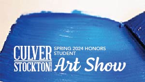 The College announces the Student Honors Art Show spotlighting the creations of work throughout the 2023-2024 academic year. The show will be held in the Mabee Art Gallery, April 18-May 8, with gallery hours 6-8 pm . More information visit bit.ly/3Q0Sx3F #CSContheHill