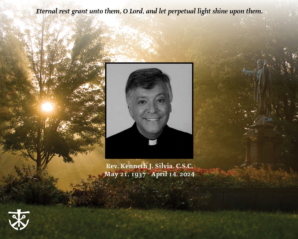 It is with deep sadness we share the passing of Rev. Kenneth J. Silvia, C.S.C. Read about his ministry work and journey at holycrossusa.org/article/frkenn… #holycrossus #congregationofholycross @stonehill_info @FamilyRosaryOrg @SMCRidgefield @stlawrencedsj