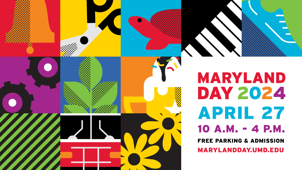 UofMaryland's tweet photo. Join us on April 27 for a celebration of learning, discovery and all things #UMD! 

Everything to know about #MarylandDay: https://t.co/W0ev5mdEti https://t.co/juZ4rgVFFF