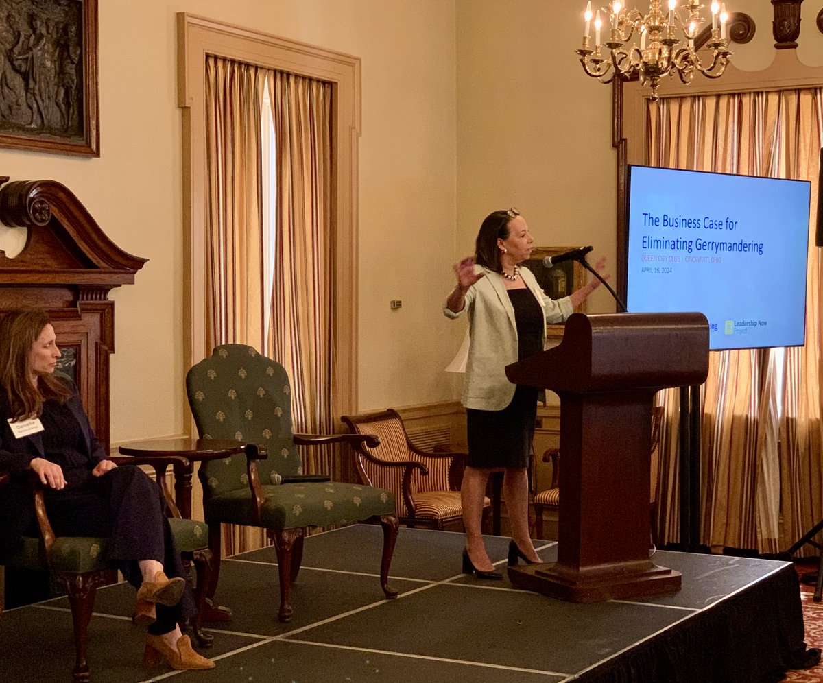 #KetteringFoundation president and CEO Sharon L. Davies delivers remarks at Redistricting & Democracy: A Briefing for Ohio’s Business Leaders. Co-sponsored by @LeadershipNP, panelists and attendees are gathered in Cincinnati to make the business case for eliminating…