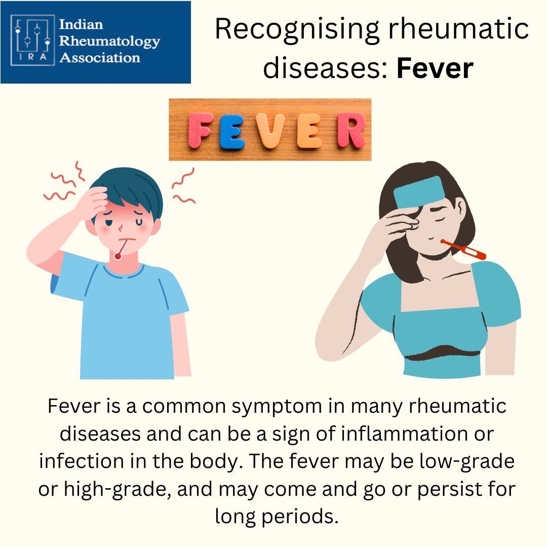 Do not ignore fever which does not settle! It could be the first and probably the only symptom of autoimmune rheumatic disease. #Rheumatology #Awareness #autoimmune #treatable