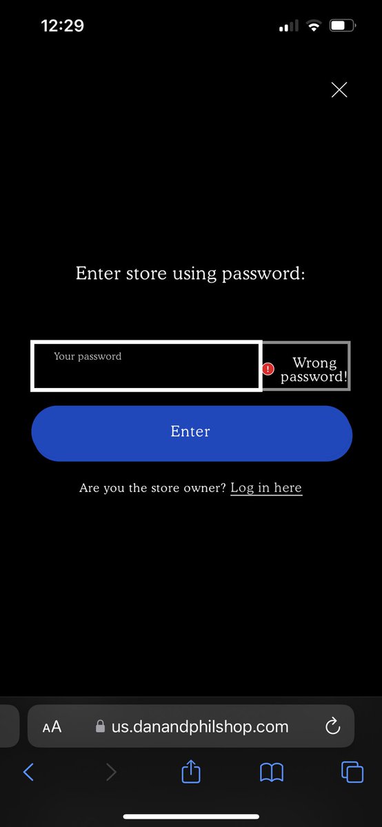 Tried to jailbreak the dapshop website and it didn’t work (urmom420 was NOT the password)