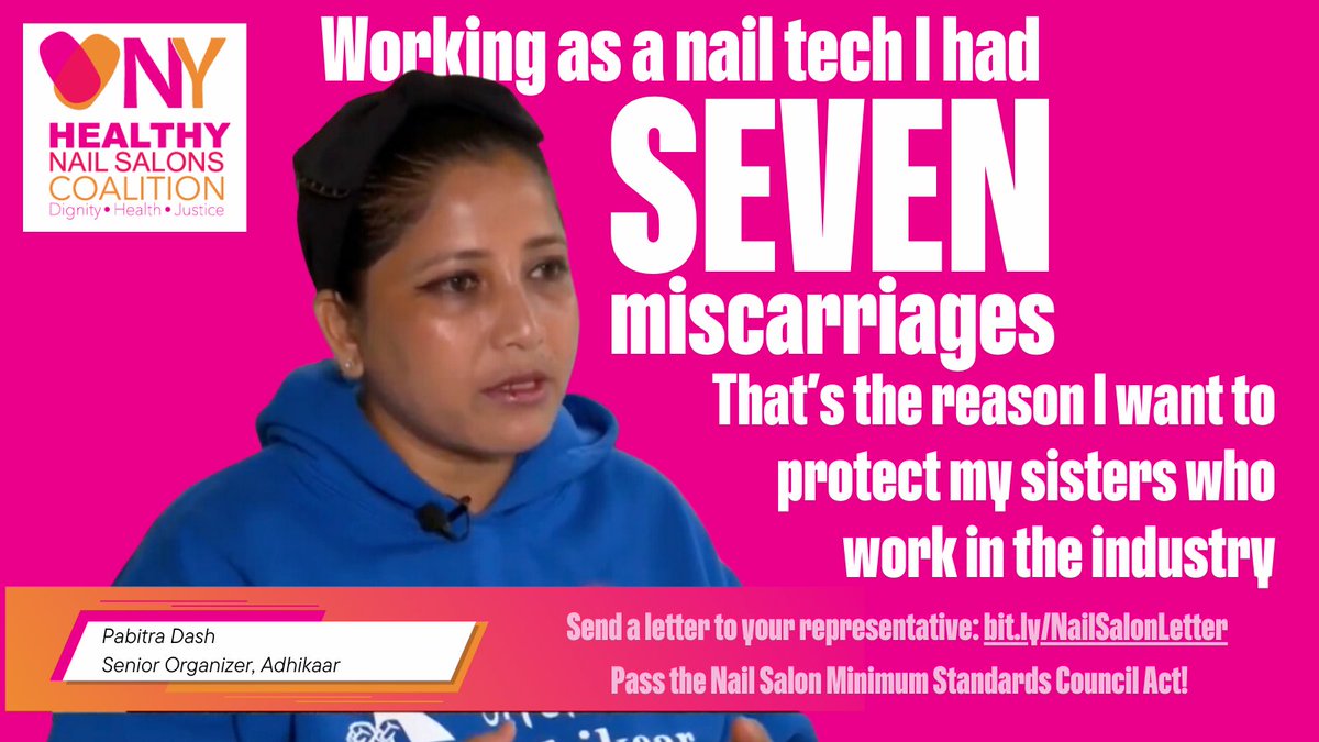 Nail salon worker justice is a reproductive justice issue! 💅🏽✊ Support nail salon workers & join us in demanding the Nail Salon Minimum Standards Council Act by emailing your New York State legislator (it takes less than a minute!): actionnetwork.org/letters/its-al…