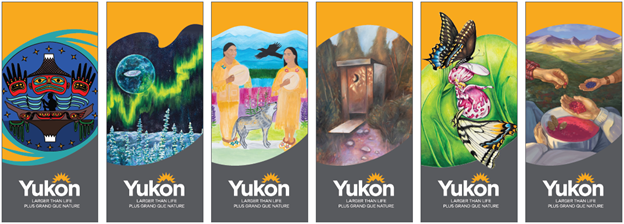 Six new tourism banners by #Yukon artists help mark #TourismWeekCanada2024 Read more: yukon.ca/en/news/new-to…