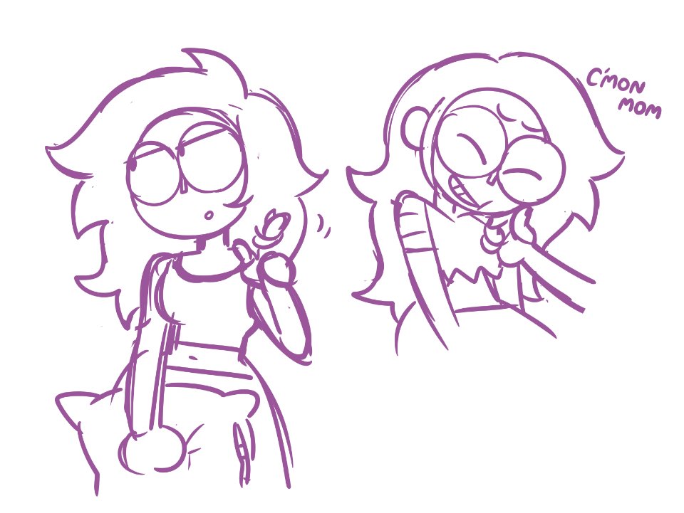 im supposed to be making an enid drawing tuto for a tumblr ask but i got distracted by the prettiest girl ever
