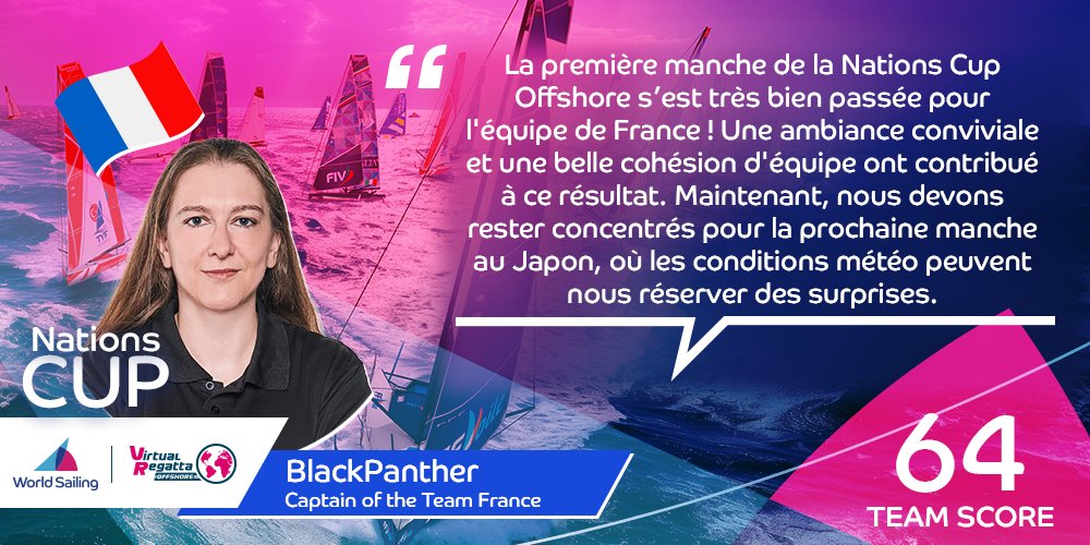 🇫🇷 Le capitaine de l'équipe de France, BlackPanther, témoigne sur la première manche épique de la Coupe des Nations ! 🏆⛵ #TeamFrance #NationsCup