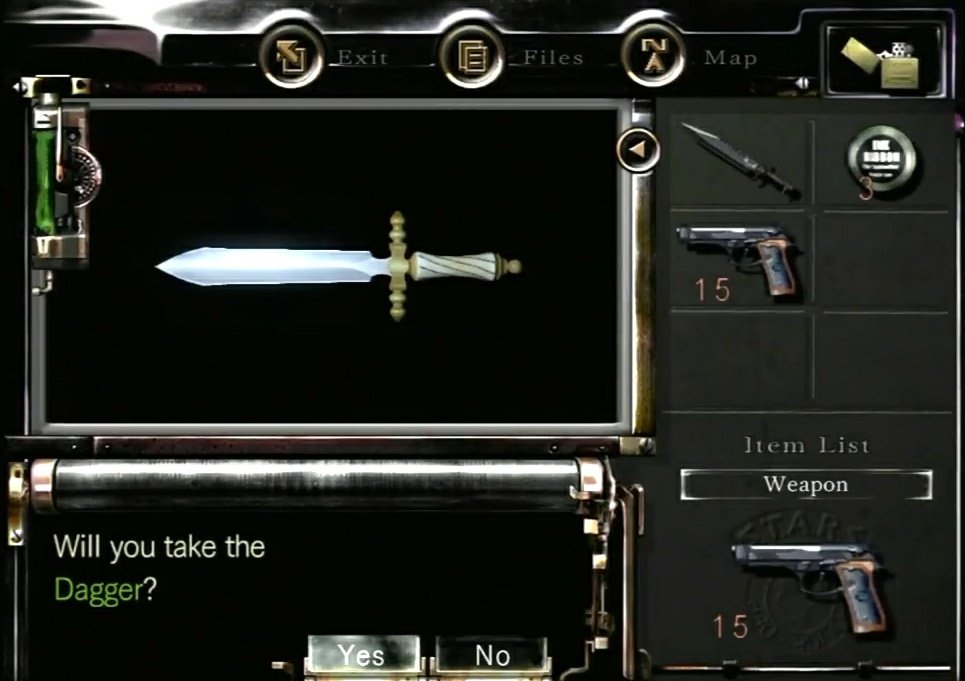 Let me remind you the defence items #JillValentine and #ChrisRedfield use during zombies' assults in #RETUC are the same ones they have in #REremake: Jill equips her own stun gun while Chris a dagger. #ResidentEvil #REBHFun #RE1 #RErebirth #バイオハザード