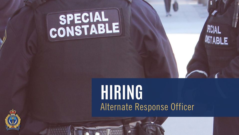 The Regina Police Service is hiring for the position of Alternate Response Officer (ARO). Check out the links below.

Learn more: bit.ly/49HGCyy
Apply: bit.ly/3Q5dn1T