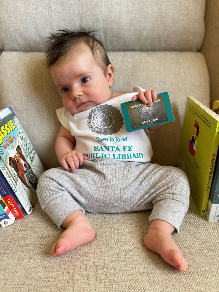 sfpl's tweet photo. We have a new #patron ready to read with SFPL! This just proves that you're never too young for your first #LibraryCard 😁
#BornToRead #ReadyToRead #LibraryLife https://t.co/CDDh4jslR5