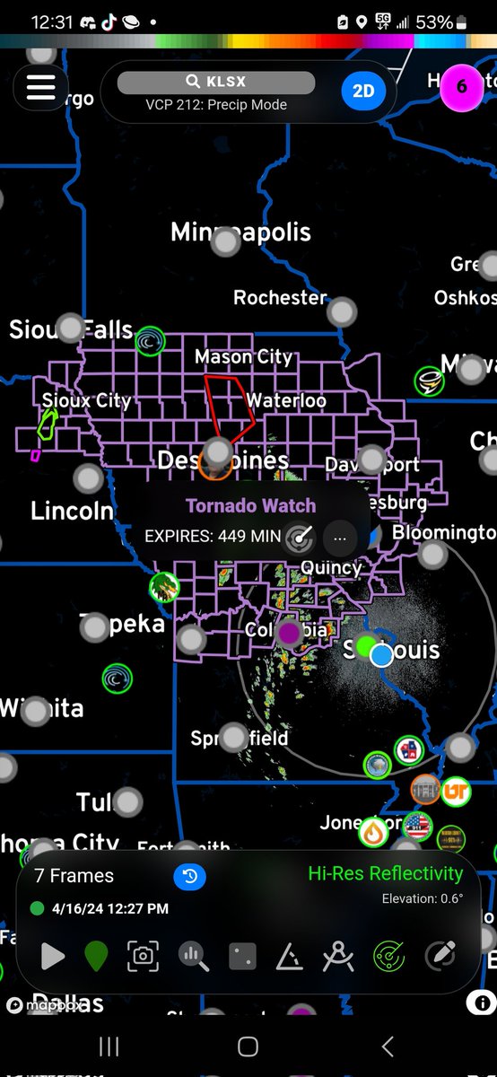 Nearly the entire state of Iowa is in a tornado watch. It's gonna be an interesting day.
#weather #wxtwitter #tornadowatch