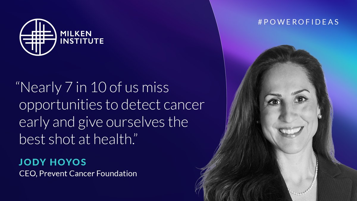 Collaborative efforts will help realize a future where cancer is preventable, detectable, and beatable. Jody Hoyos, CEO, @preventcancer writes for #powerofideas about the importance of collaboration in beating cancer in our shared future. Read more: milkeninstitute.org/power-of-ideas……