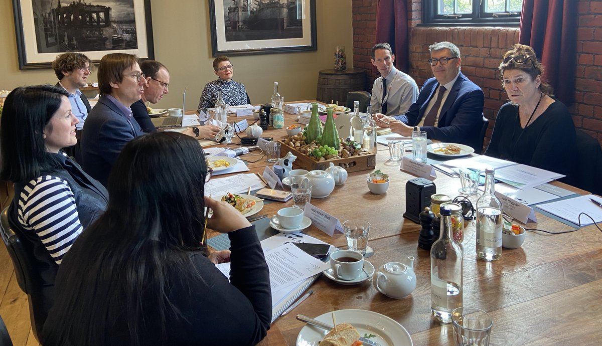 An insightful💡Newcastle roundtable with <a href="/Localis/">Localis</a>. Exploring the role of #localgov as 'apex convenor' of #collaboration, why shared budgets should replace ‘tournament funding’ &amp; what 'distributed leadership' means to us in 2024. Thank you to all attendees! rb.gy/r9hm4z