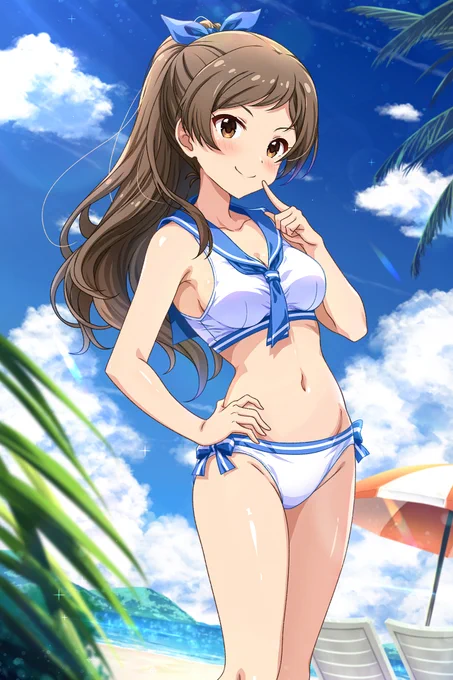 なんだじゃあ俺も再掲すっか!しょうがねぇなぁ(悟空)#気温が高いので気が早いが水着絵が見たい 