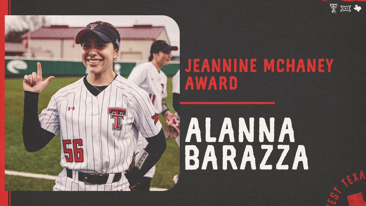 Jeannine McHaney was the driving force behind the establishment and success of women’s athletics at Texas Tech. In honor of Jeannine McHaney, this award is given to a female Student-Athlete who is junior or senior with an overall GPA of 3.0 or above and has performed with…