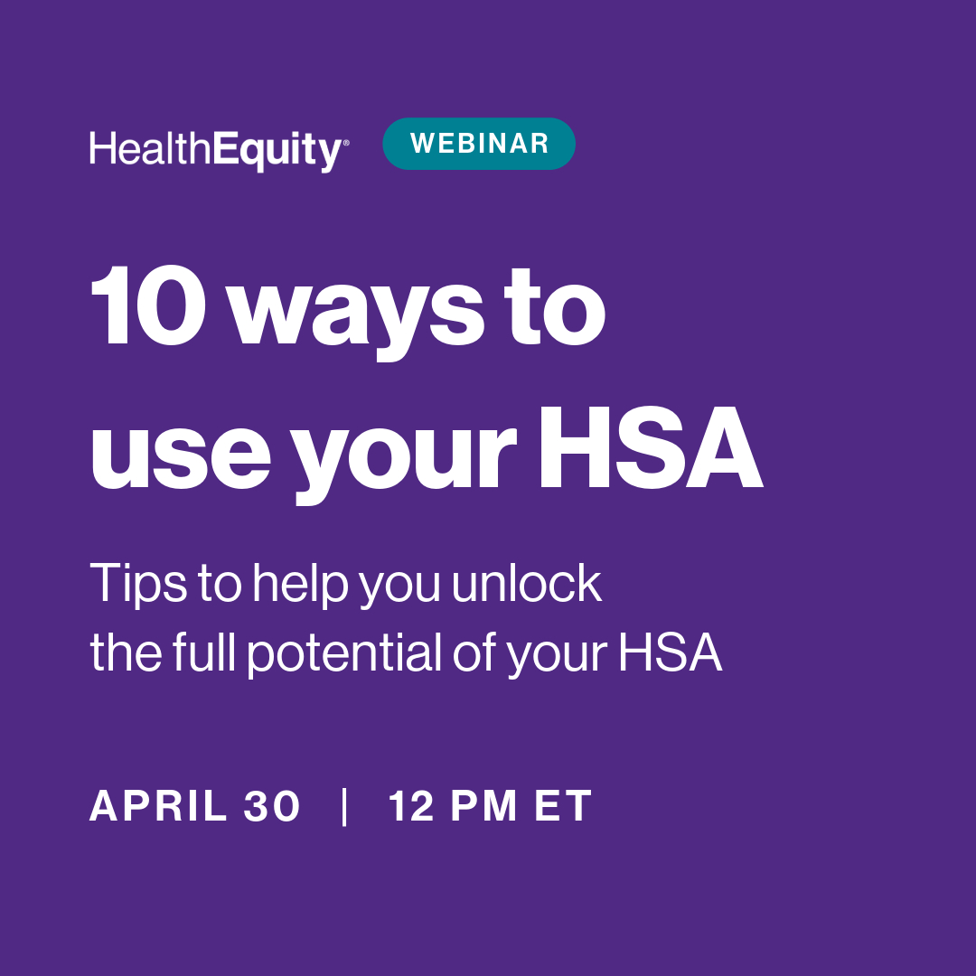 HealthEquity's tweet photo. Don't miss our 30-minute webinar packed with tips to maximize your HSA's triple tax advantage, transform it into a powerful investment tool, and kickstart long-term healthcare savings: https://t.co/wsmjBNV7F5 https://t.co/VzQg1D6rNl