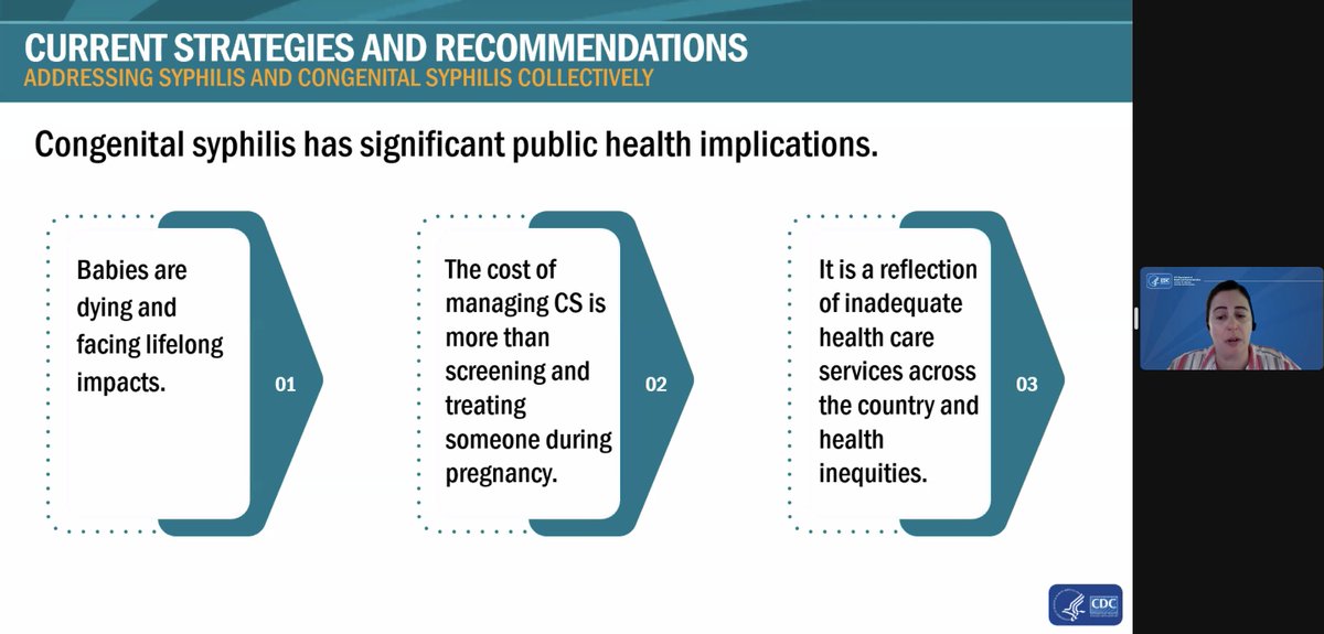 .@kate_miele of @CDCSTD says that #syphilis rates are a representation of 'inadequate access to healthcare and healthcare inequities'. We cannot end the syphilis epidemic in the US without ensuring universal healthcare access to all.