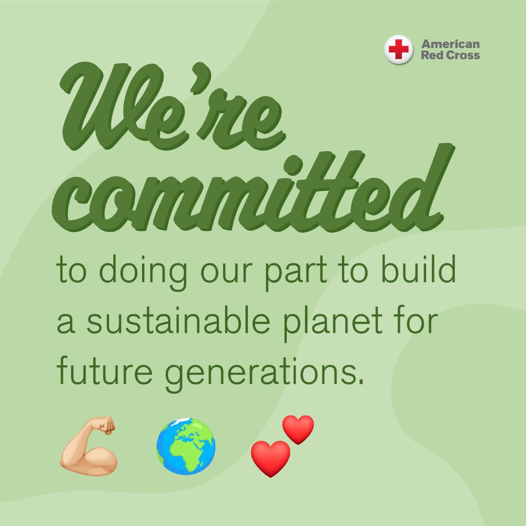 Happy #EarthMonth! 🌎🌼 The American #RedCross is joining the global community to celebrate Earth Month and reaffirm our commitment to sustainability.♻️ Together, we can make a difference during this month and beyond!☀️