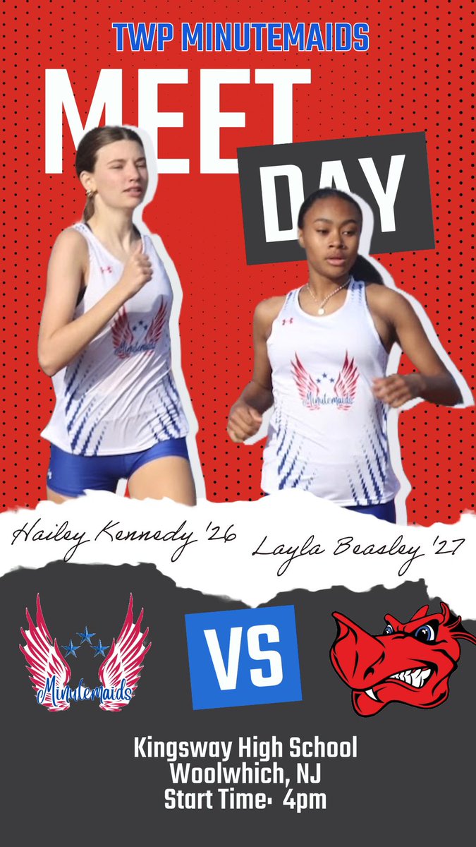 TWPGirlsTandF's tweet image. 🎉It’s Meet Day!

Both sides travel to Kingsway this afternoon. Competition begins at 4:00.

#MaidForThis
 #TwpPride