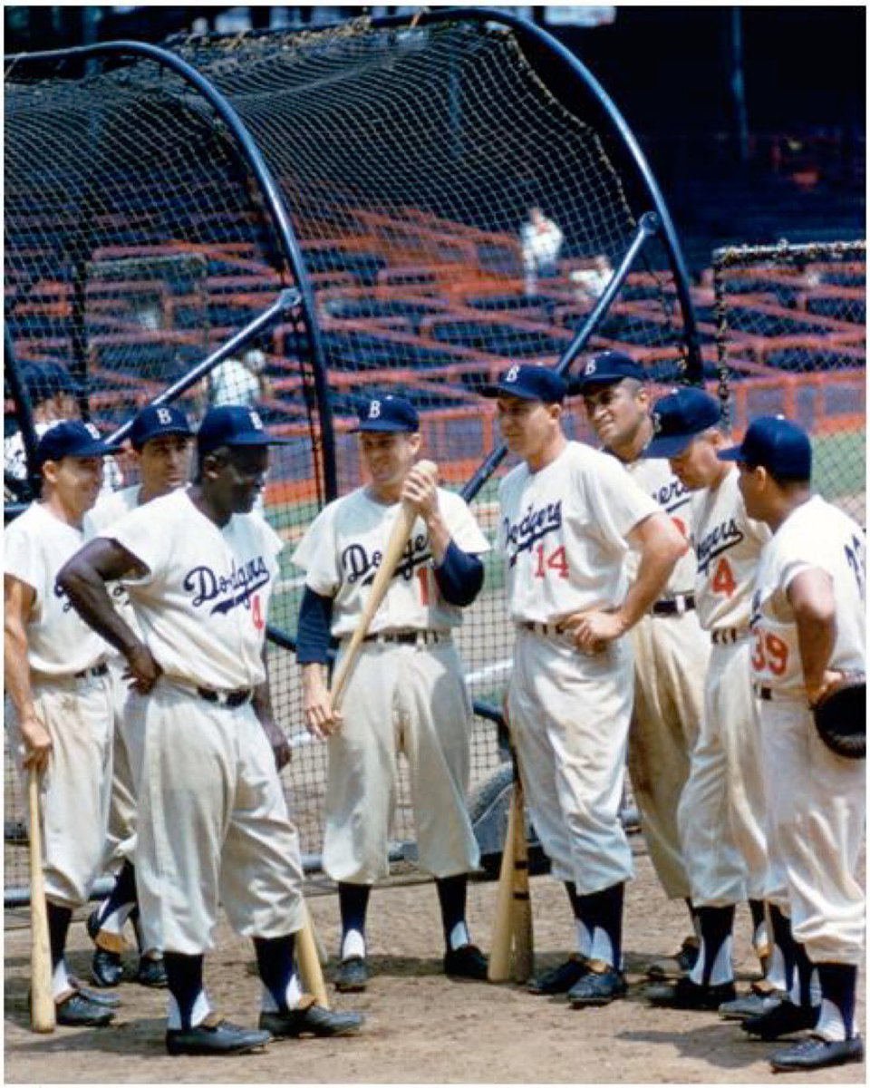 The perfect baseball photo, capturing not just eight stars from a legendary team, but precisely the right eight stars. These were the Boys of Summer. RIP to each and every one.