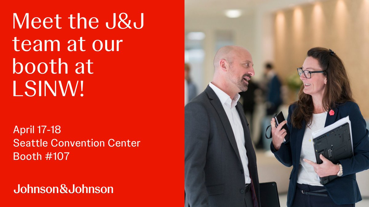 We will be kicking off the week in Seattle at #LSINW24! If you'd like to meet or re-connect with the #JNJ team, you can stop by our booth (#107).