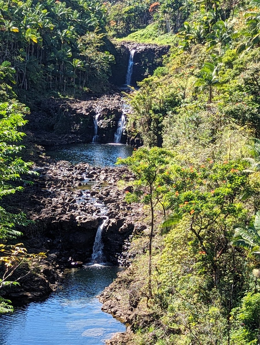The rare triple waterfalls on the Big Island- how spectacular! #waterfall #hawaii #nature #beauty