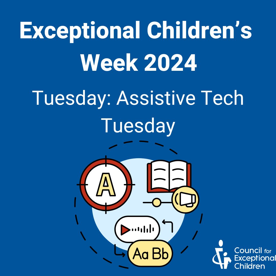 💻🌟 Happy Assistive Tech Tuesday! Today, we highlight the power of technology in empowering children and youth with disabilities. #ExceptionalChildrensWeek exceptionalchildren.org/events/excepti…