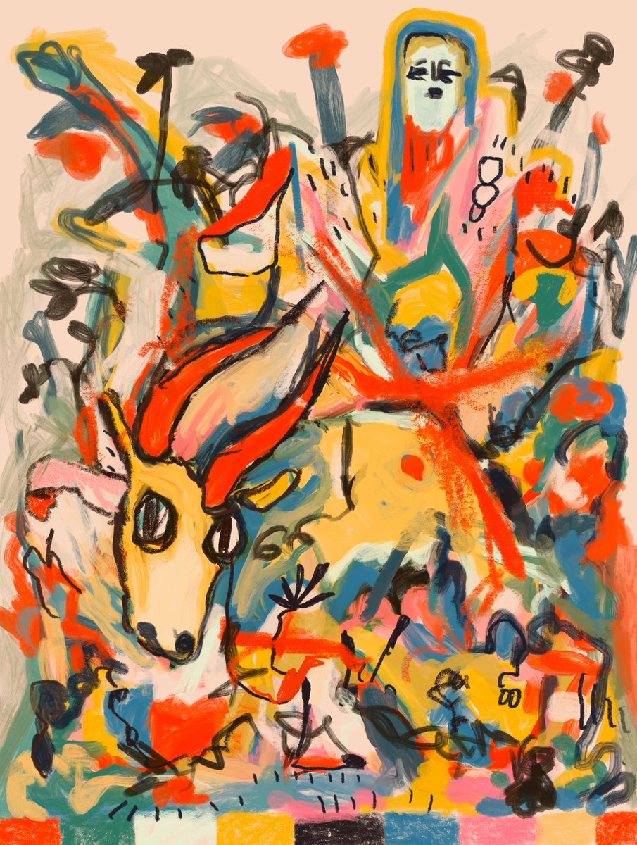 narcisojuse's tweet photo. Little Prayer 

now on @exchgART 

On a journey through colors, the ox encounters religion in a different way, Carved in wood, colorful and sober, the virgin brings a peace that not only concerns the spirit but also the heart https://t.co/utRVLCb2J4