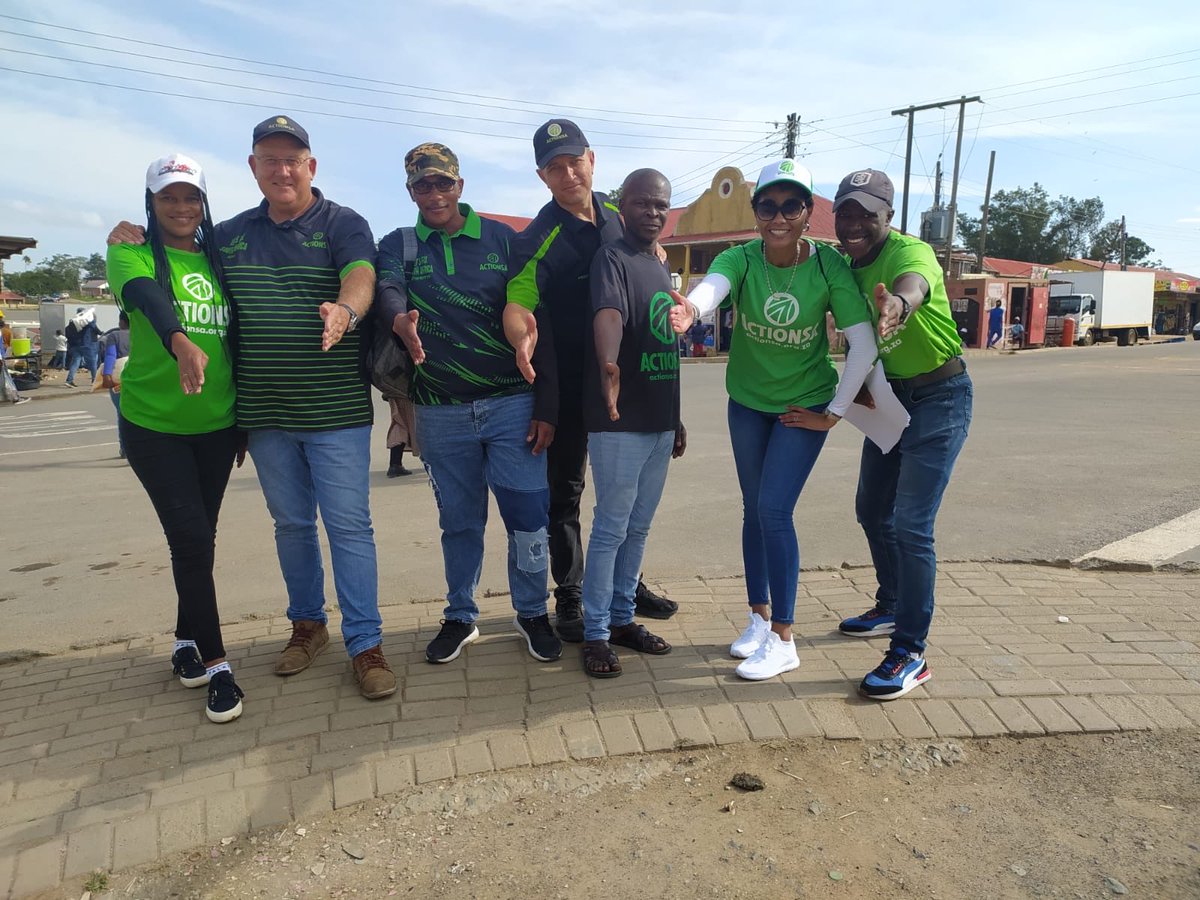 What a day I had with this amazing team of ActionSA champions. We recruited 59 people today in Peddie in less than four hours. This group of activists are inspirational