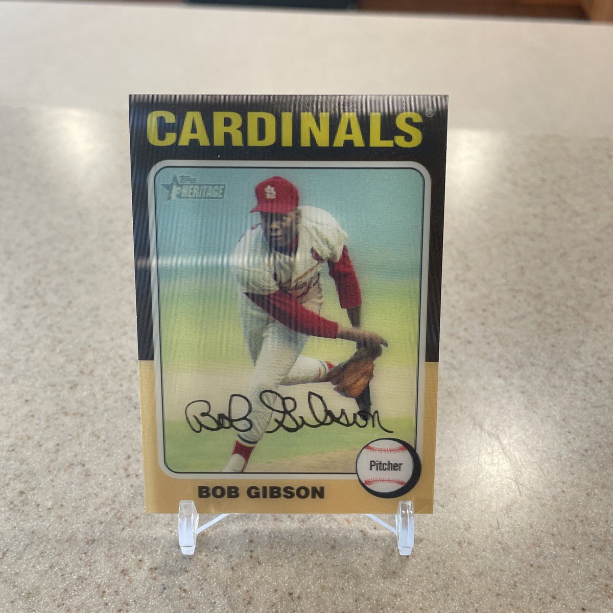 CardsIowa's tweet photo. @BeisbolCardBlog Harper /375 and a Gibson Topps in 3D. Pleasant surprise. https://t.co/EG28qNa8kj