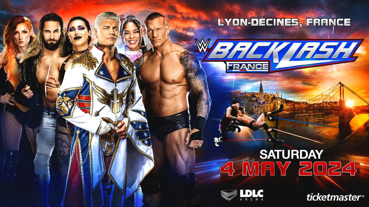 🇫🇷 Ya puedo confirmaros que estaré presente en Francia el próximo mes de Mayo para asistir a SmackDown y a Backlash. Será mi quinto PLE después de Clash at the Castle, Wrestlemania, Money in the Bank y Royal Rumble. Seguimos viviendo este sueño. ¿A quién veo por ahí? 👀