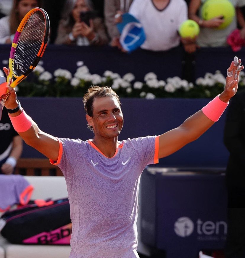A victorious Rafa is the most beautiful sight in all of tennis… 💜💖