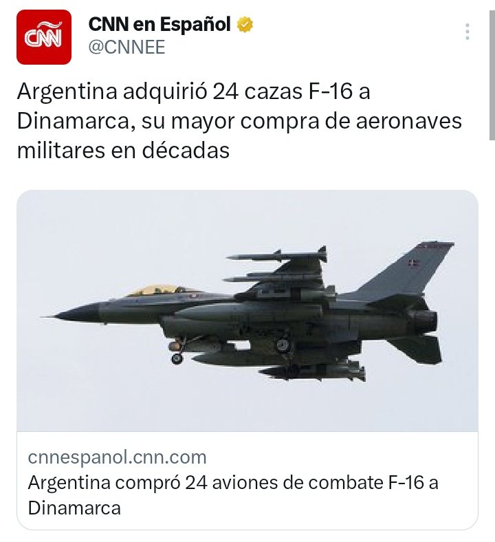 '¡No hay plata!' dijo Javier Milei, cerró ministerios y despidió a miles de trabajadores, no hay presupuesto para salud y educación, pero si para la guerra, miles de millones en aviones de tercera... seguro ahora tienen que entregar la Patagonia para terminar de pagar los F-16.