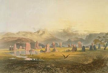 Castlerigg Stone Circle, Keswick 1853 by James Baker Pyne