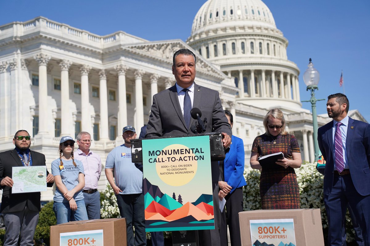 We must ensure that California’s iconic and sacred lands are preserved for future generations. I’m calling on @POTUS to expand the San Gabriel Mountains and Berryessa Snow Mountain National Monuments––and designate the Chuckwalla National Monument.