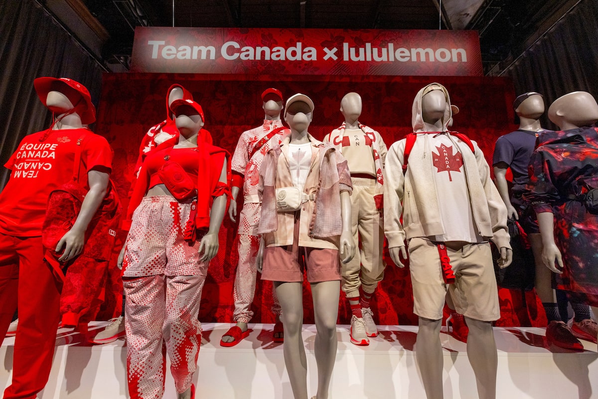 The Globe and Mail on X: "Lululemon unveils its first summer kit for  Canada's Olympic and Paralympic teams 