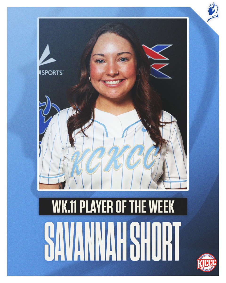 KCKCCAthletics's tweet photo. Blue Devils Softball have received 🔙 to 🔙 to 🔙 KJCCC Player of the Weeks!!!

Savannah Short was nothing shy of amazing last week going 14-18 at the plate while knocking in 17 runs and recording two doubles and two home runs. Congrats, Savannah!

#KCKCCProud #HornsUp https://t.co/FOxoH8g0a9