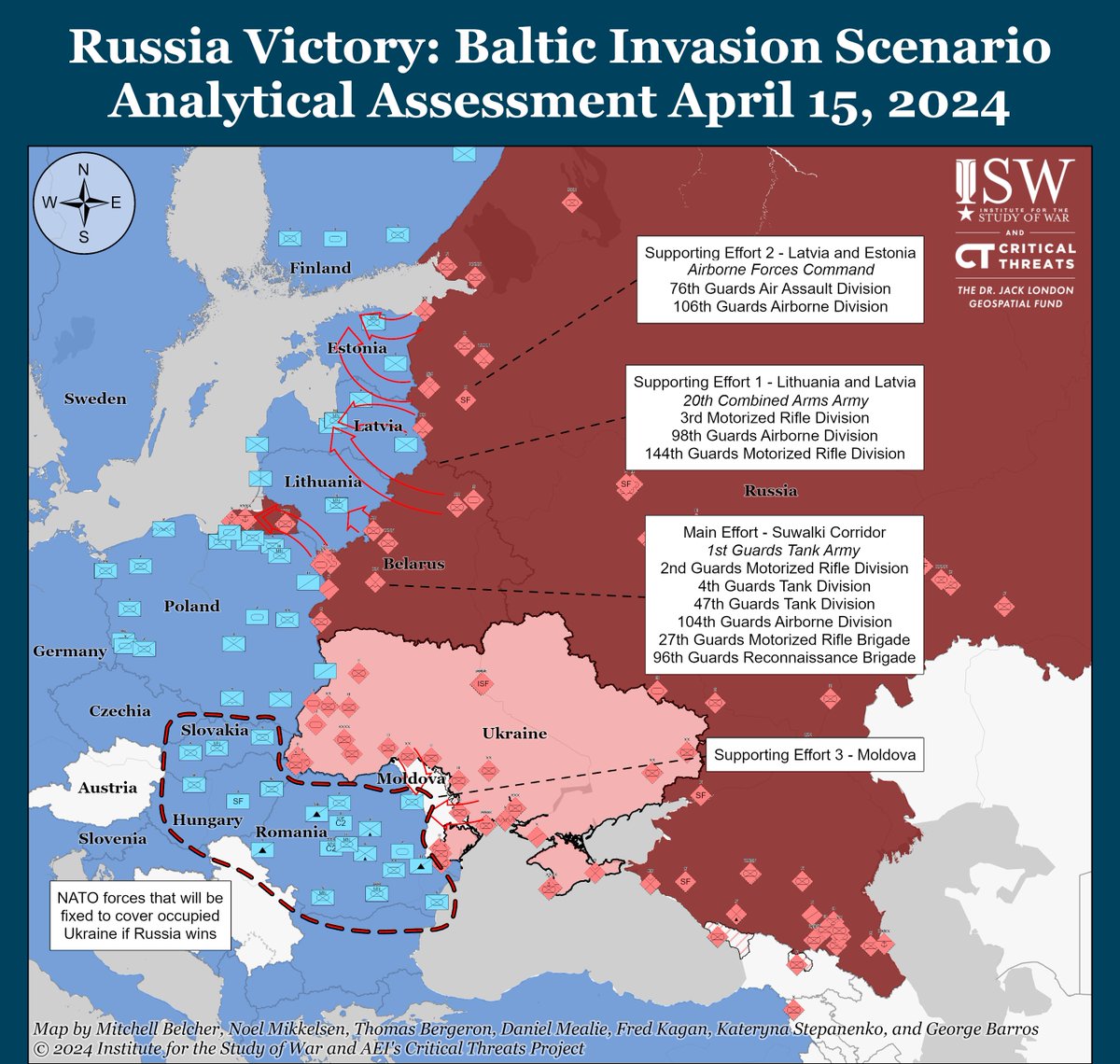The US can quickly resume providing military aid to let Ukraine stabilize the front lines near the current locations. Or it can let the Russians defeat the Ukrainian military and drive toward the NATO borders from the Black Sea to central Poland. There is no third option. (1/3)